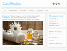 Tablet Screenshot of casa-relajese.com